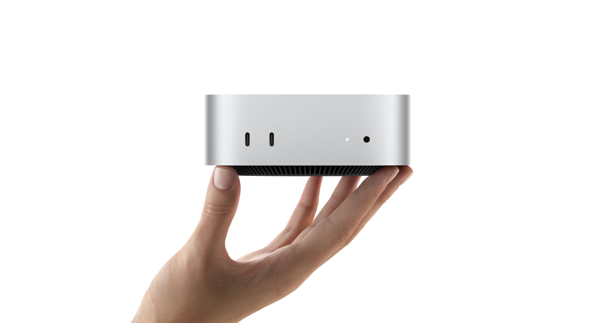 Mac Mini di telapak tangan